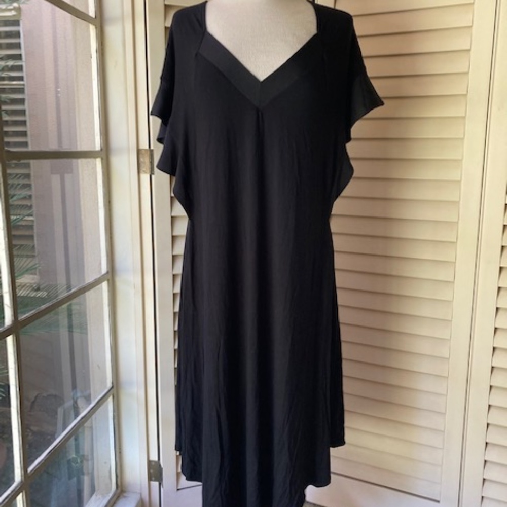 Halston Special Occasion Black Dress - Picture 1 of 9